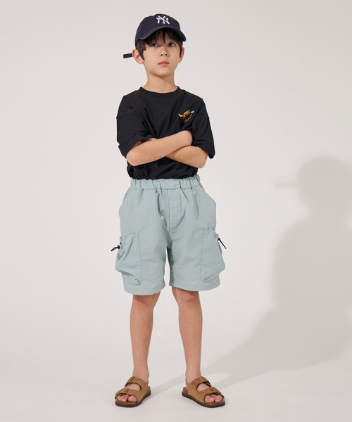 PAIRMANON STREET（ペアマノンストリート）の「【水陸両用】【PAIRMANON STREET】無地 サイドポケット ナイロン ショートパンツ（その他パンツ・キッズ・ブラック/ブルー/ベージュ・140/160/100/130/90/120/110/150）」の14枚目の写真