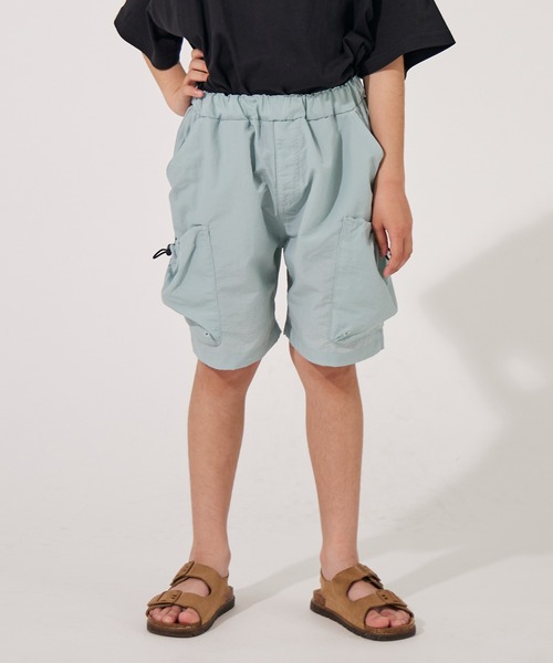 PAIRMANON STREET（ペアマノンストリート）の「【水陸両用】【PAIRMANON STREET】無地 サイドポケット ナイロン ショートパンツ（その他パンツ・キッズ・ブラック/ブルー/ベージュ・140/160/100/130/90/120/110/150）」の13枚目の写真