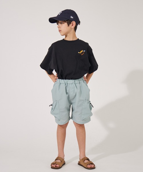 PAIRMANON STREET（ペアマノンストリート）の「【水陸両用】【PAIRMANON STREET】無地 サイドポケット ナイロン ショートパンツ（その他パンツ・キッズ・ブラック/ブルー/ベージュ・140/160/100/130/90/120/110/150）」の12枚目の写真