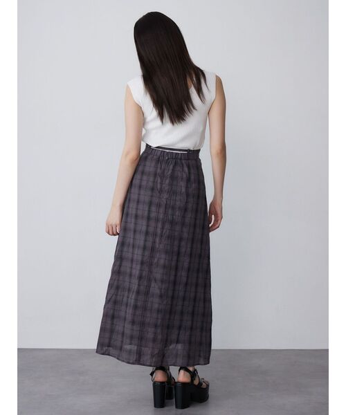 MURUA（ムルーア）の「【WEB限定】チェックフレアスカート（スカート・レディース・ブラック/グレー/グリーン・FREE）」の20枚目の写真