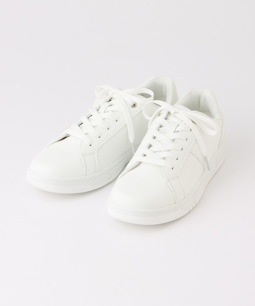 Honeys(ハニーズ)の「シンプルコートスニーカー(スニーカー・レディース・ブラック/ホワイト/ホワイト×ブラック・LL/S/M/L)」の21枚目の写真