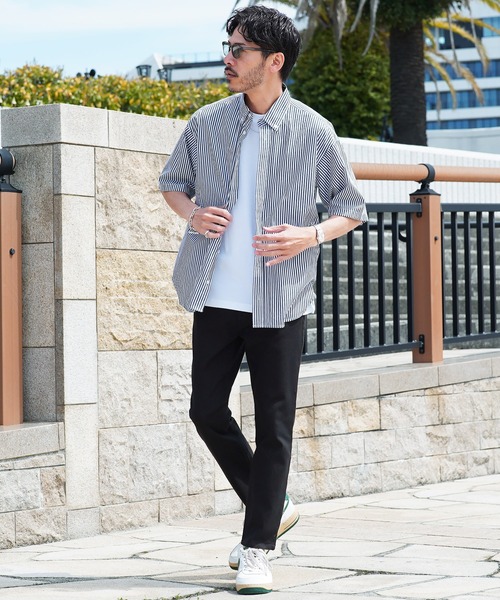 jiggys shop（ジギーズショップ）の「ストレッチ スリム テーパード アンクルパンツ（チノパンツ・メンズ・ライトグレー/ブラック/ホワイト/チャコールグレー/ベージュ/ネイビー/ブラウン/アイボリー/グレー系その他/カーキ・SMALL/MEDIUM/LARGE/X-LARGE）」の12枚目の写真