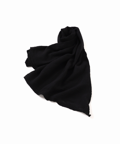 plage(プラージュ)の「《追加》LES ATELIERS FRANCAIS DE CONFECTION 別注 PAREO スカーフ(ストール/ショール・レディース・ブラック/アイボリー・FREE)」の14枚目の写真