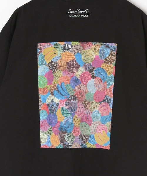 AMERICAN RAG CIE(アメリカンラグシー)の「【AMERICAN RAG CIE×BANANA YAMAMOTO】Fruits Object T(ユニセックス)(Tシャツ/カットソー・メンズ・ブラック/ホワイト・MEDIUM/LARGE)」の6枚目の写真