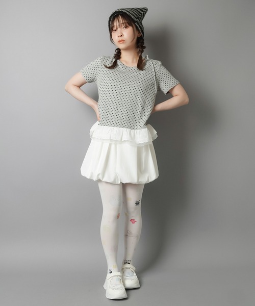 SPINNS（スピンズ）の「シアータイツ/ミニアニマル/ウィッシュコア（タイツ/ストッキング・レディース・ホワイト・ONESIZE）」の13枚目の写真