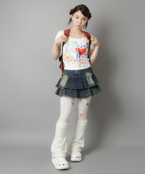 SPINNS（スピンズ）の「シアータイツ/ミニアニマル/ウィッシュコア（タイツ/ストッキング・レディース・ホワイト・ONESIZE）」の15枚目の写真