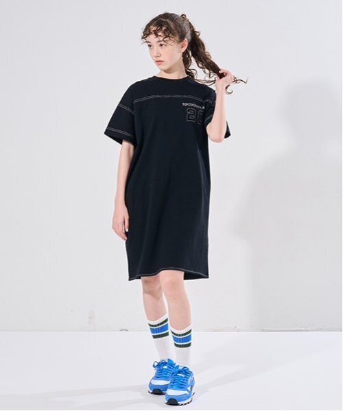 セール】【AMI】ステッチデザインTワンピース（ワンピース
