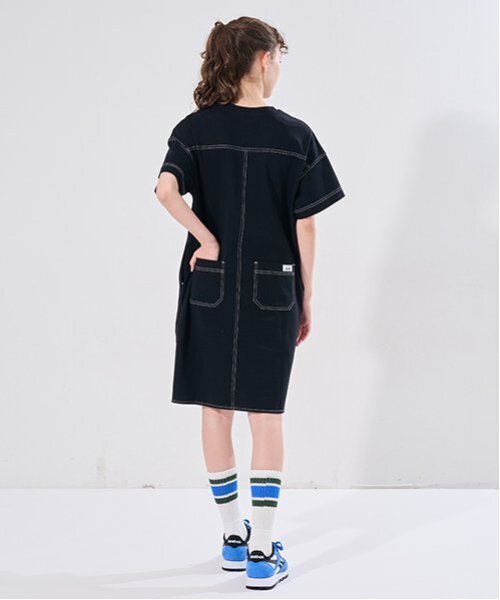 セール】【AMI】ステッチデザインTワンピース（ワンピース