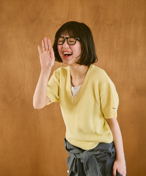 嗜む半袖ニット（ニット/セーター）｜common gull products