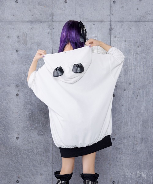 Amilige Bear ボアプルパーカー White 限定値下げ新 デザイン