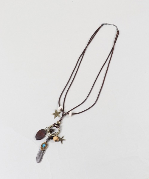 SPINNS（スピンズ）の「紐ネックレス/羽根/NEO森ガール/フェアリーグランジ（ネックレス・レディース・ブラウン・ONESIZE）」の8枚目の写真