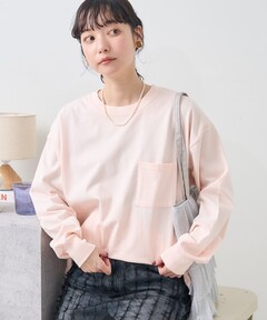 セール】【新色追加】ビッグ ポケット ロンT/長袖Tシャツ（T