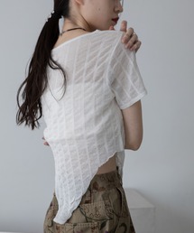 VACANCY（ヴァカンシー）の「フクレストライプシアートップス（Tシャツ/カットソー）」