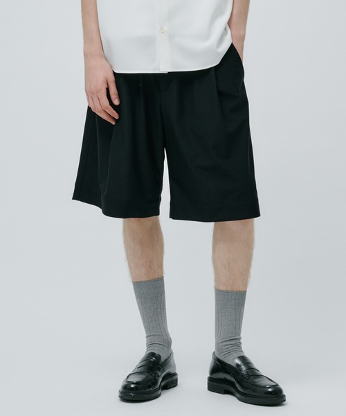 PUBLIC TOKYO(パブリックトウキョウ)の「〈セットアップ対応〉接触冷感 | Air tool イージーショーツ(その他パンツ・メンズ・ブラック/ダークグレー・1/2)」の2枚目の写真