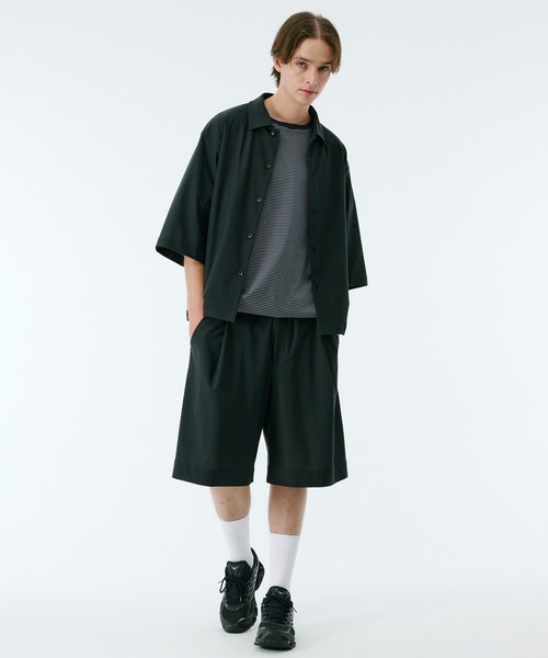 PUBLIC TOKYO(パブリックトウキョウ)の「〈セットアップ対応〉接触冷感 | Air tool イージーショーツ(その他パンツ・メンズ・ブラック/ダークグレー・1/2)」の17枚目の写真