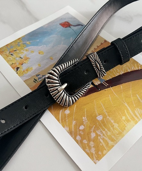 Bling Leads（ブリングリーズ）の「Z)【BLINGLEADS】ZK-27 PUﾚｻﾞｰｳｴｽﾀﾝﾍﾞﾙﾄ（ベルト・メンズ・ブラック・FREE）」の7枚目の写真