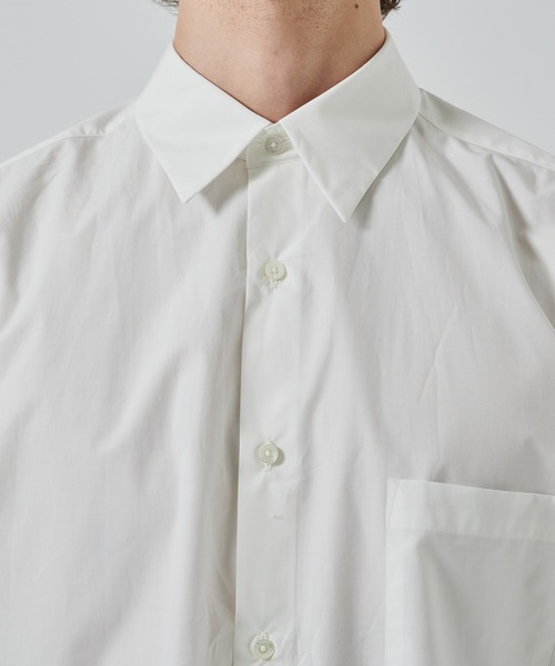 markaware（マーカウェア）の「【MARKAWARE/marka】COMFORT FIT S/S SHIRT（シャツ/ブラウス・メンズ・ホワイト/チャコールグレー/ブルー・1/2）」の11枚目の写真