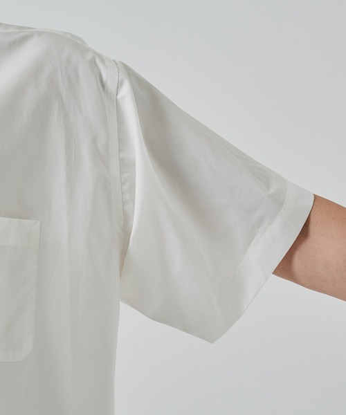 markaware（マーカウェア）の「【MARKAWARE/marka】COMFORT FIT S/S SHIRT（シャツ/ブラウス・メンズ・ホワイト/チャコールグレー/ブルー・1/2）」の12枚目の写真