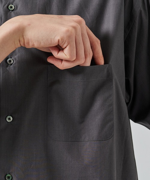 markaware（マーカウェア）の「【MARKAWARE/marka】COMFORT FIT S/S SHIRT（シャツ/ブラウス・メンズ・ホワイト/チャコールグレー/ブルー・1/2）」の22枚目の写真