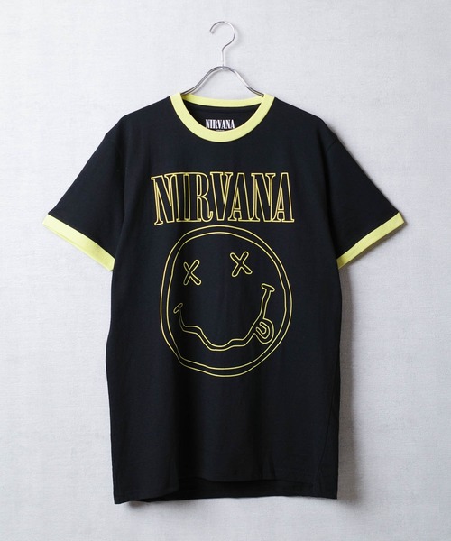セール】【ROCK-OFF】NIRVANA HAPPY FACE RINGER T-SHIRTS（T