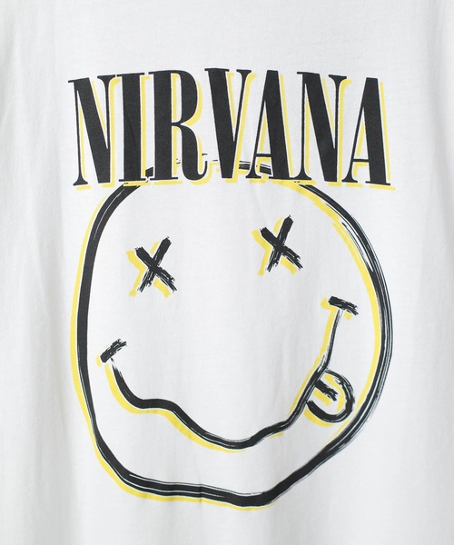 セール】【ROCK-OFF】NIRVANA HAPPY FACE RINGER T-SHIRTS（T