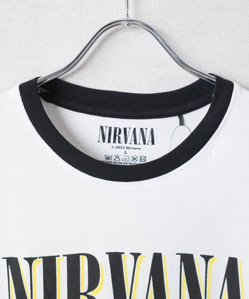 ROCK-OFF(ロックオフ)の「【ROCK-OFF】NIRVANA HAPPY FACE RINGER T-SHIRTS(Tシャツ/カットソー・メンズ・ブラック/ホワイト・X-LARGE/LARGE/MEDIUM)」の7枚目の写真