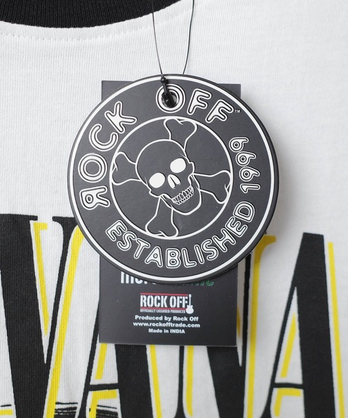 ROCK-OFF(ロックオフ)の「【ROCK-OFF】NIRVANA HAPPY FACE RINGER T-SHIRTS(Tシャツ/カットソー・メンズ・ブラック/ホワイト・X-LARGE/LARGE/MEDIUM)」の9枚目の写真