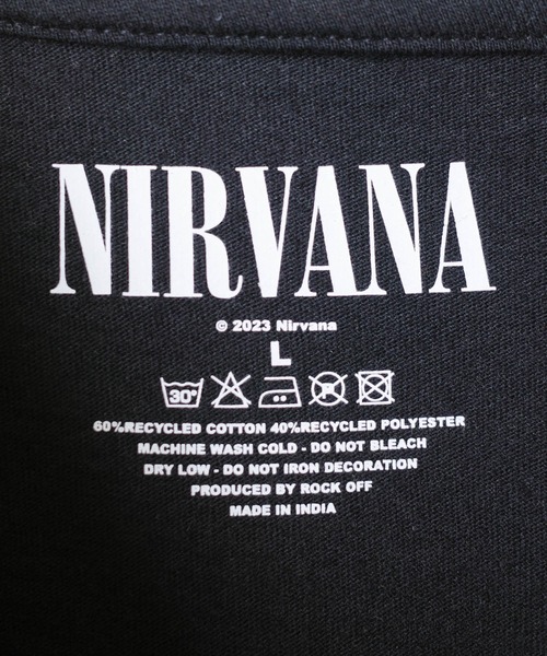 ROCK-OFF(ロックオフ)の「【ROCK-OFF】NIRVANA HAPPY FACE RINGER T-SHIRTS(Tシャツ/カットソー・メンズ・ブラック/ホワイト・X-LARGE/LARGE/MEDIUM)」の20枚目の写真