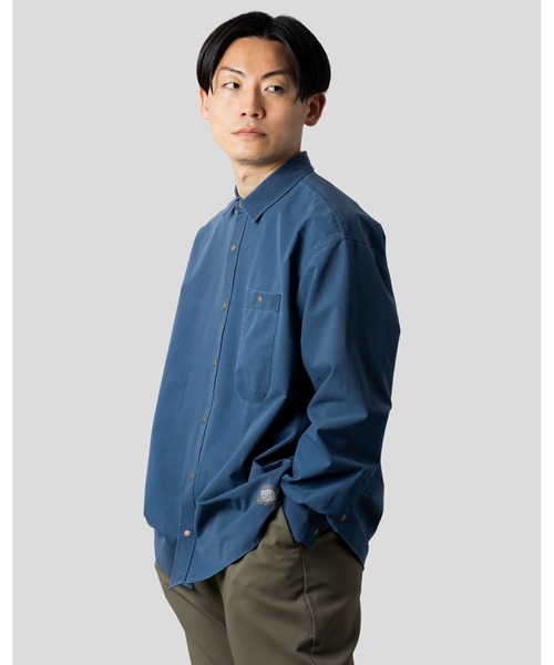 narifuri(ナリフリ)の「NFC ピグメントメッシュシャツ(シャツ/ブラウス・メンズ・ダークネイビー/インディゴブルー/ダークオリーブ・X-LARGE/LARGE/MEDIUM/SMALL)」の4枚目の写真