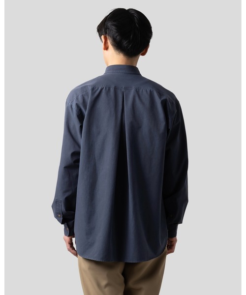 narifuri(ナリフリ)の「NFC ピグメントメッシュシャツ(シャツ/ブラウス・メンズ・ダークネイビー/インディゴブルー/ダークオリーブ・X-LARGE/LARGE/MEDIUM/SMALL)」の6枚目の写真