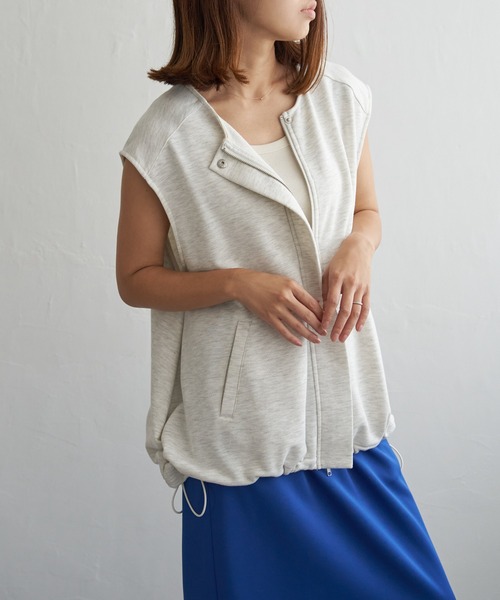 notch.（ノッチ）の「バルーンスウェットベスト（ベスト・レディース・グレー系その他/チャコール/ブラック/アイボリー・M）」の7枚目の写真