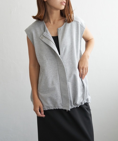 notch.（ノッチ）の「バルーンスウェットベスト（ベスト・レディース・グレー系その他/チャコール/ブラック/アイボリー・M）」の15枚目の写真