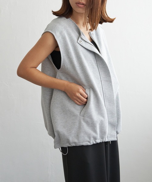 notch.（ノッチ）の「バルーンスウェットベスト（ベスト・レディース・グレー系その他/チャコール/ブラック/アイボリー・M）」の16枚目の写真