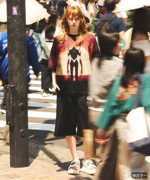 MAISON SPECIAL(メゾンスペシャル)の「《UNISEX》【EVANGELION for MAISON SPECIAL】5 Colors Jacquard Prime-Over Short Sleeve Crew Neck Knit T-Shirt/「エヴァンゲリオン」5色ジャガードプライムオーバークルーネックニットTシャツ【MAISON SPECIAL/メゾンスペシャル】(ニット/セーター・メンズ・その他1/その他2/その他3・0/1/2)」の7枚目の写真