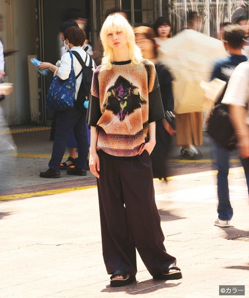 トップス EVANGELION for MAISONSPECIAL KnitT-Shirt MAISON SPECIAL（メゾンスペシャル） セーター ニット 「UNISEX