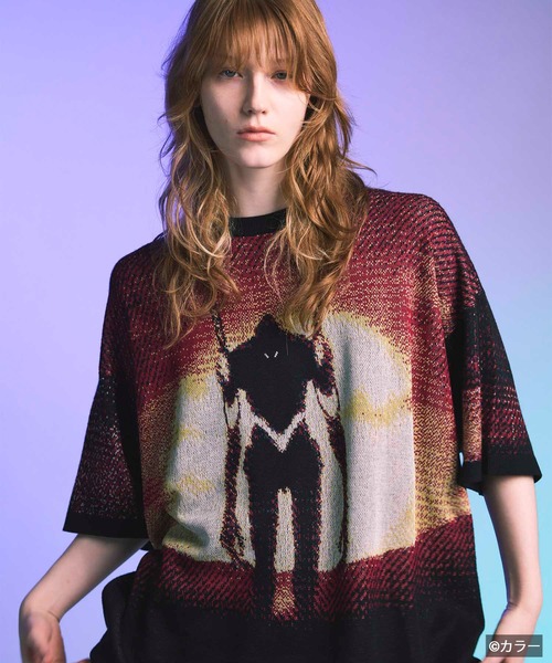 MAISON SPECIAL(メゾンスペシャル)の「《UNISEX》【EVANGELION for MAISON SPECIAL】5 Colors Jacquard Prime-Over Short Sleeve Crew Neck Knit T-Shirt/「エヴァンゲリオン」5色ジャガードプライムオーバークルーネックニットTシャツ【MAISON SPECIAL/メゾンスペシャル】(ニット/セーター・メンズ・その他1/その他2/その他3・0/1/2)」の11枚目の写真