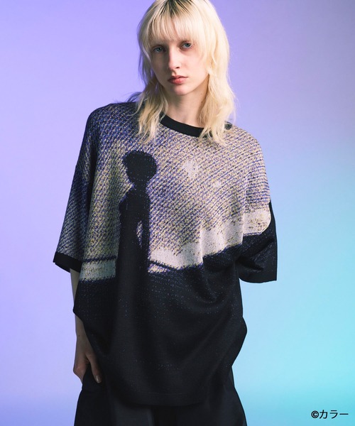 トップス EVANGELION for MAISONSPECIAL KnitT-Shirt EVANGELION for MAISON SPECIAL】5 Colors Jacquard Prime-Over