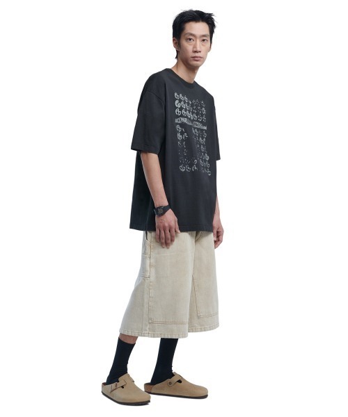 NOMANUAL(NOMANUAL)の「「NOMANUAL /ノーマニュアル」C.D.L BERMUDA PANTS(デニムパンツ・メンズ・モカ/サンドベージュ/ブラック/カーキ・MEDIUM)」の8枚目の写真