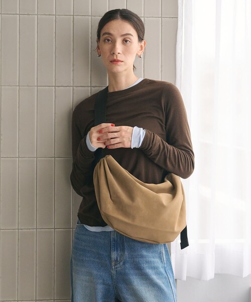 ギャザー ラウンド ショルダーバッグ（ショルダーバッグ