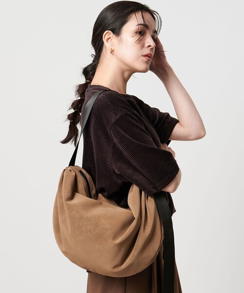 セール】ギャザー ラウンド ショルダーバッグ（ショルダーバッグ