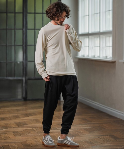 Magine(マージン)の「mlt5318-Crewneck Pullover クルーネックプルオーバー(Tシャツ/カットソー・メンズ・アイボリー/ブラック/チャコールグレー・48/46/44)」の14枚目の写真