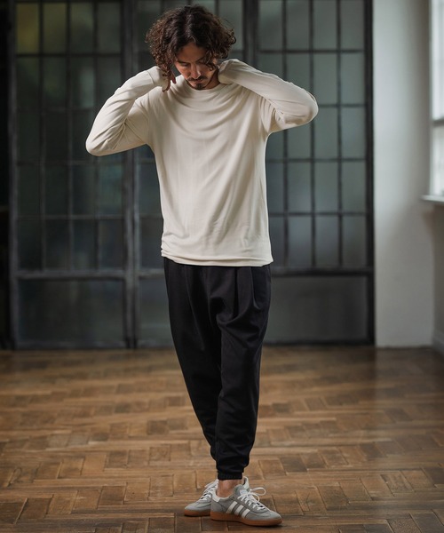 Magine(マージン)の「mlt5318-Crewneck Pullover クルーネックプルオーバー(Tシャツ/カットソー・メンズ・アイボリー/ブラック/チャコールグレー・48/46/44)」の13枚目の写真
