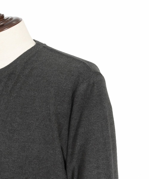 Magine(マージン)の「mlt5318-Crewneck Pullover クルーネックプルオーバー(Tシャツ/カットソー・メンズ・アイボリー/ブラック/チャコールグレー・48/46/44)」の7枚目の写真