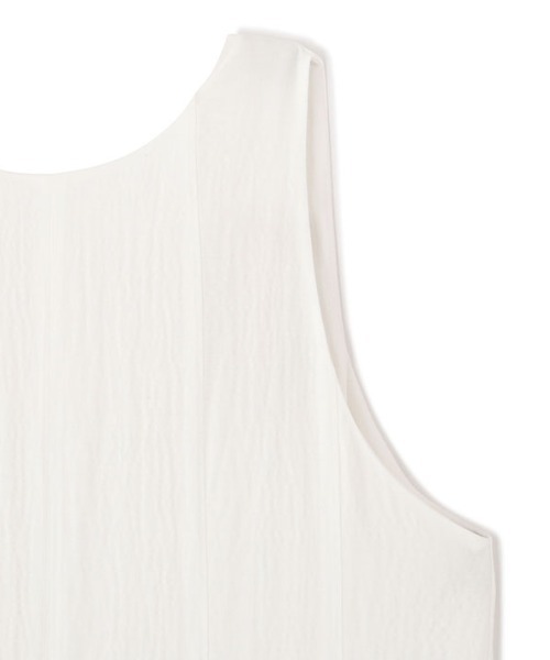 etretokyo リネンサッカーロングワンピース　ホワイト リネンサッカーロングワンピース（ワンピース）｜ETRE TOKYO