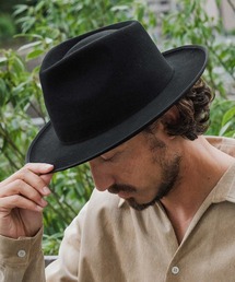 CAMBIO(JrI)mko13007-Classical Mold Mid Brim Felt Hat tFgnbg(nbg)