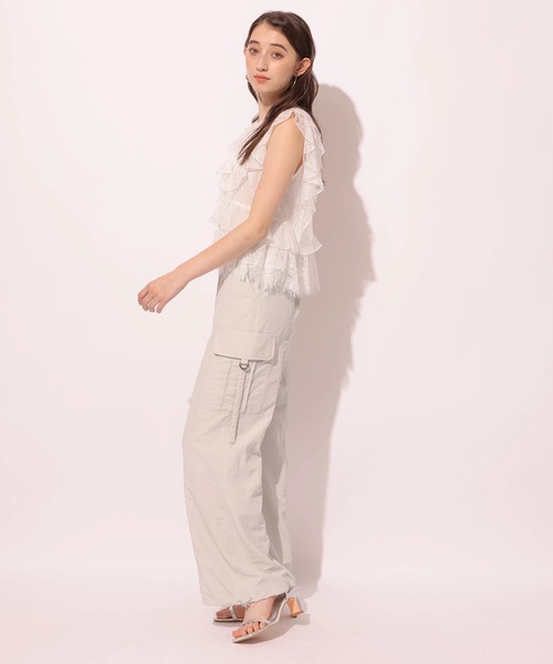 Rirandture（リランドチュール）の「クロップドレースブラウス（シャツ/ブラウス・レディース・ホワイト/ブラック・2/1）」の15枚目の写真