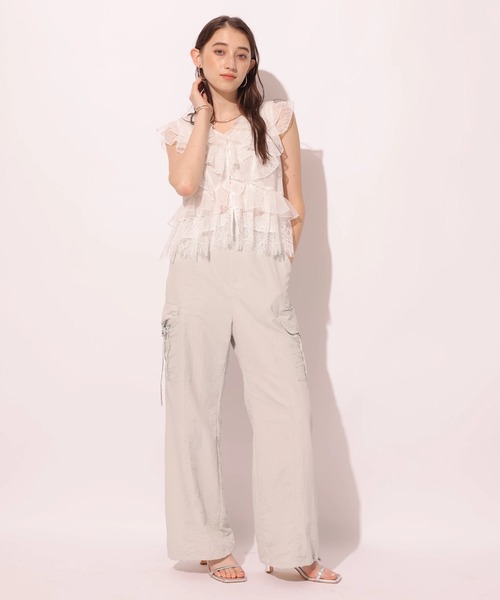 Rirandture（リランドチュール）の「クロップドレースブラウス（シャツ/ブラウス・レディース・ホワイト/ブラック・2/1）」の16枚目の写真