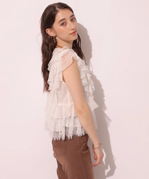 Rirandture（リランドチュール）の「クロップドレースブラウス（シャツ/ブラウス・レディース・ホワイト/ブラック・2/1）」の20枚目の写真