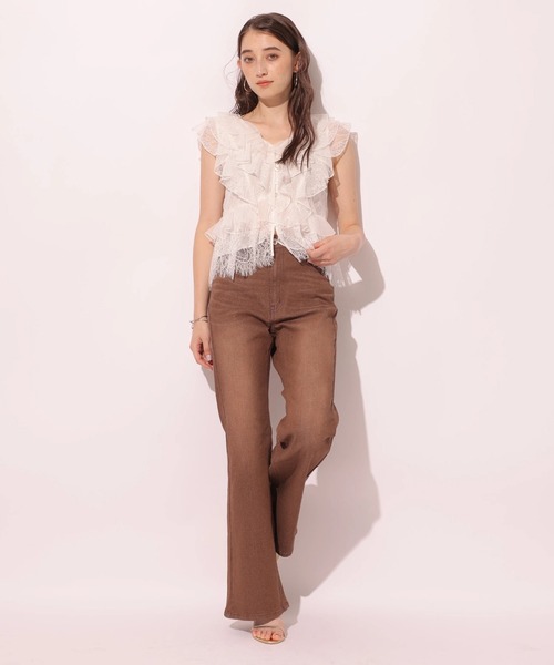 Rirandture（リランドチュール）の「クロップドレースブラウス（シャツ/ブラウス・レディース・ホワイト/ブラック・2/1）」の22枚目の写真