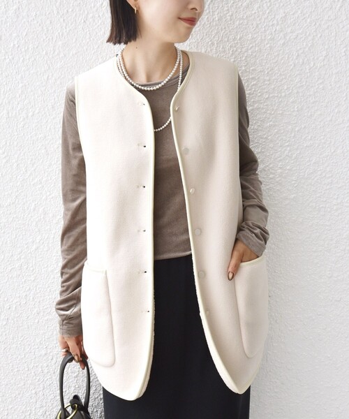 手洗い可能〉ボア フリース リバーシブル ベスト（その他アウター